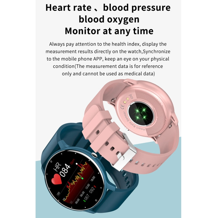 ZL02 1.28 inch Touch Screen IP67 Waterproof Smart Watch, Support Blood Pressure Monitoring / Sleep Monitoring / Heart Rate Monitoring(Rose Gold) - Smart Wear by buy2fix | Online Shopping UK | buy2fix