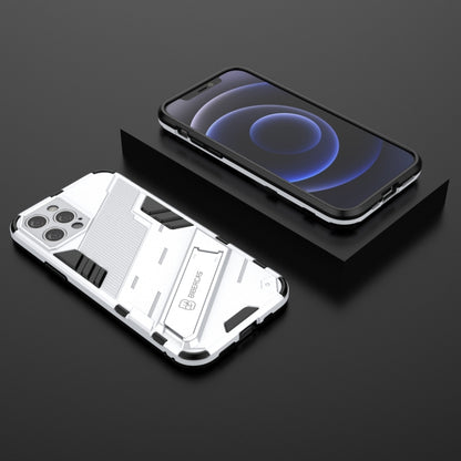 For iPhone 12 Pro Punk Armor 2 in 1 PC + TPU Shockproof Case with Invisible Holder(White) by buy2fix