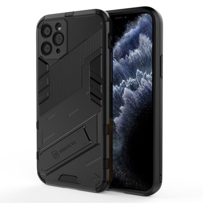 For iPhone 11 Pro Punk Armor 2 in 1 PC + TPU Shockproof Case with Invisible Holder (Black) by buy2fix