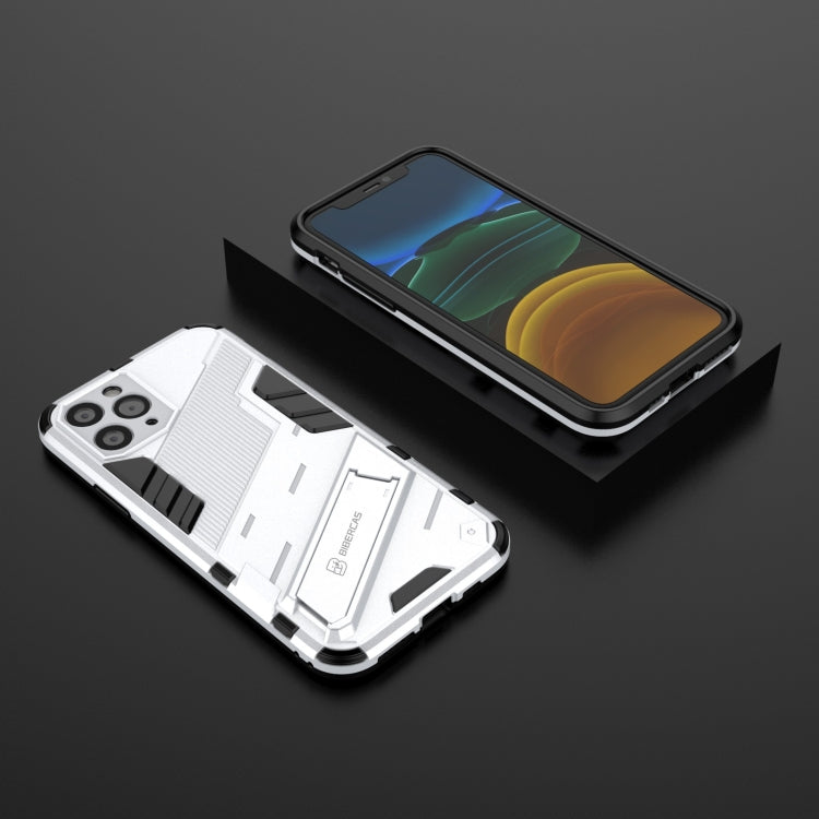For iPhone 11 Pro Punk Armor 2 in 1 PC + TPU Shockproof Case with Invisible Holder (White) by buy2fix