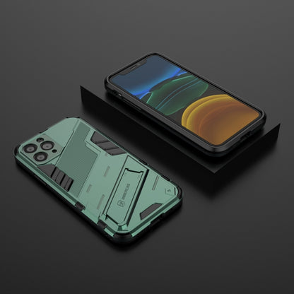 For iPhone 11 Punk Armor 2 in 1 PC + TPU Shockproof Case with Invisible Holder (Green) by buy2fix