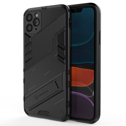 For iPhone 11 Pro Max Punk Armor 2 in 1 PC + TPU Shockproof Case with Invisible Holder (Black) by buy2fix