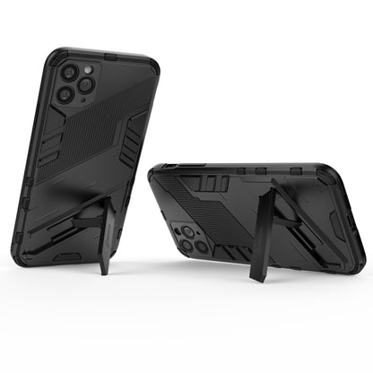 For iPhone 11 Pro Max Punk Armor 2 in 1 PC + TPU Shockproof Case with Invisible Holder (Black) by buy2fix