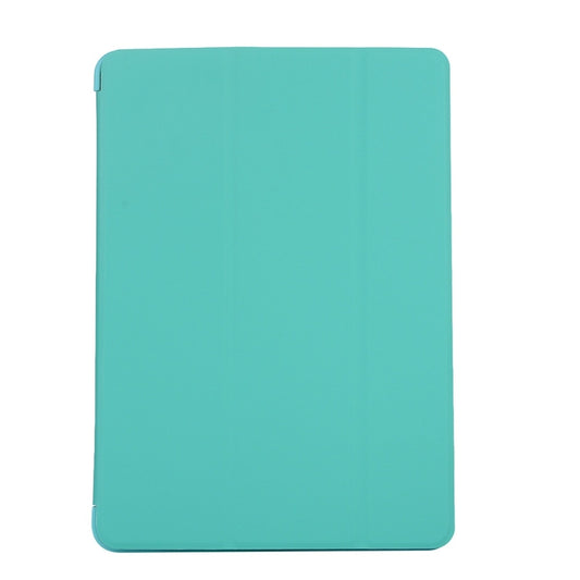 For iPad 10.2 2021 / 2020 / 2019 TPU Horizontal Flip Leather Case, with Three-folding Holder(Green) by buy2fix