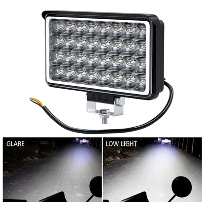 WUPP CS-1242A1 Car 4 inch Square 32LEDs Highlight Work Light Modified Front Bumper Lamp Spotlight - In Car by WUPP | Online Shopping UK | buy2fix