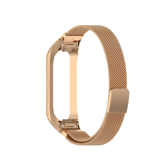 For Samsung Galaxy Fit 2 SM-R220 Milanese Watch Band(Rose Gold) by buy2fix