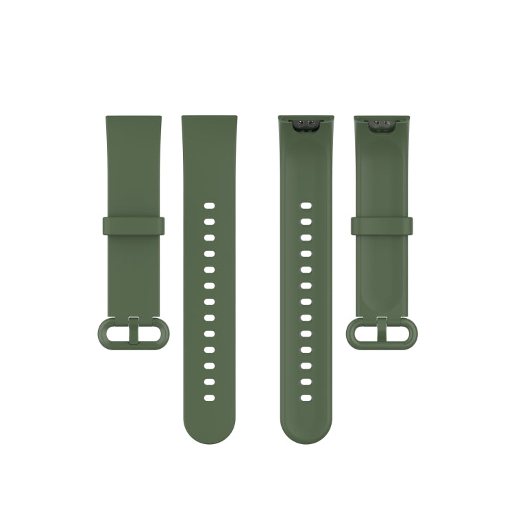 For Xiaomi Mi Watch Lite / Redmi Watch Silicone Watch Band, Size: One Size(Dark Green) by buy2fix