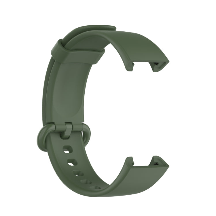 For Xiaomi Mi Watch Lite / Redmi Watch Silicone Watch Band, Size: One Size(Dark Green) by buy2fix