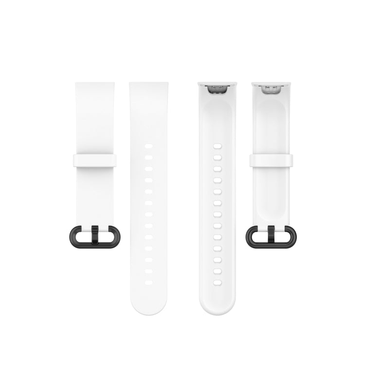 For Xiaomi Mi Watch Lite / Redmi Watch Silicone Watch Band, Size: One Size(White) - Smart Wear by buy2fix | Online Shopping UK | buy2fix