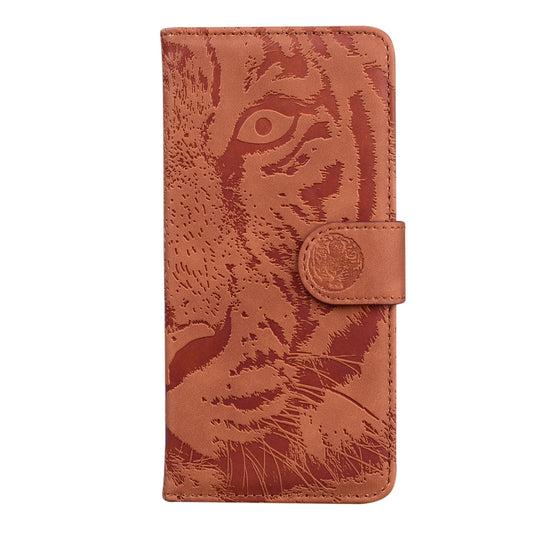 For Samsung Galaxy A52 5G / 4G Tiger Embossing Pattern Horizontal Flip Leather Case with Holder & Card Slots & Wallet(Brown) by buy2fix