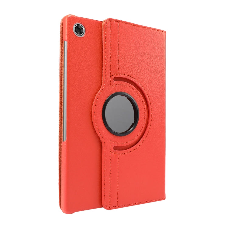 For Lenovo Tab M10 Plus 10.3 360 Degree Rotation Litchi Texture Flip Leather Case with Holder(Orange) by buy2fix