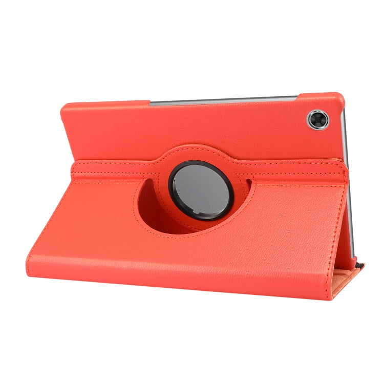 For Lenovo Tab M10 Plus 10.3 360 Degree Rotation Litchi Texture Flip Leather Case with Holder(Orange) by buy2fix