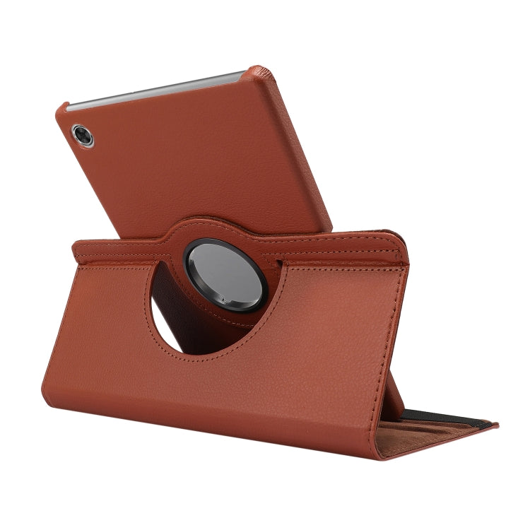 For Lenovo Tab M10 Plus 10.3 360 Degree Rotation Litchi Texture Flip Leather Case with Holder(Orange) by buy2fix