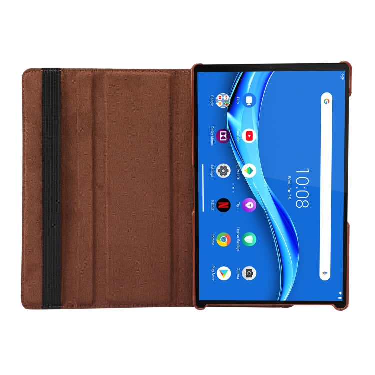 For Lenovo Tab M10 Plus 10.3 360 Degree Rotation Litchi Texture Flip Leather Case with Holder(Orange) by buy2fix