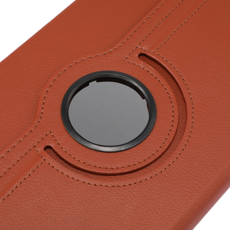 For Lenovo Tab M10 Plus 10.3 360 Degree Rotation Litchi Texture Flip Leather Case with Holder(Orange) by buy2fix