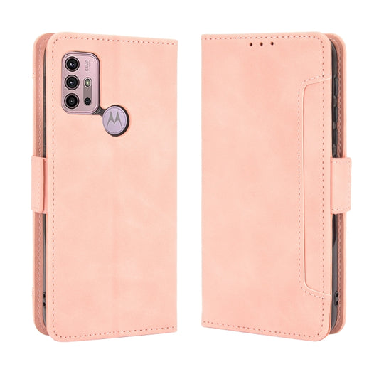 For Motorola Moto G30 Skin Feel Calf Pattern Horizontal Flip Leather Case with Holder & Card Slots & Photo Frame(Pink) by buy2fix