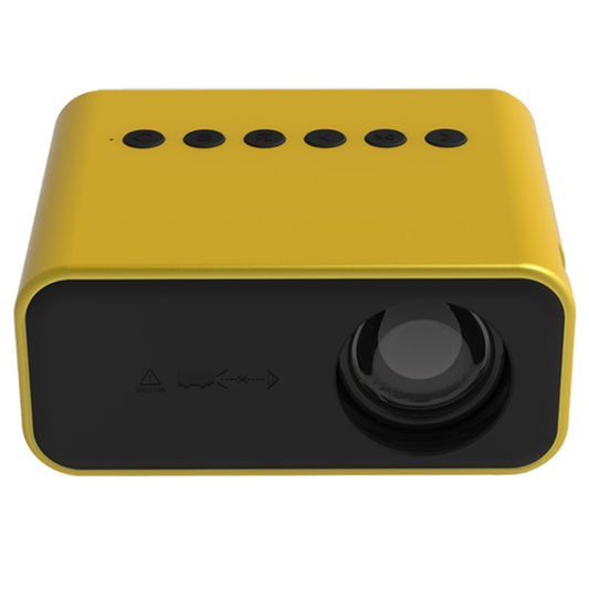 T500 1920x1080P 80 Lumens Portable Mini Home Theater LED HD Digital Projector With Remote Control & Adaptor(Yellow) - Consumer Electronics by buy2fix | Online Shopping UK | buy2fix