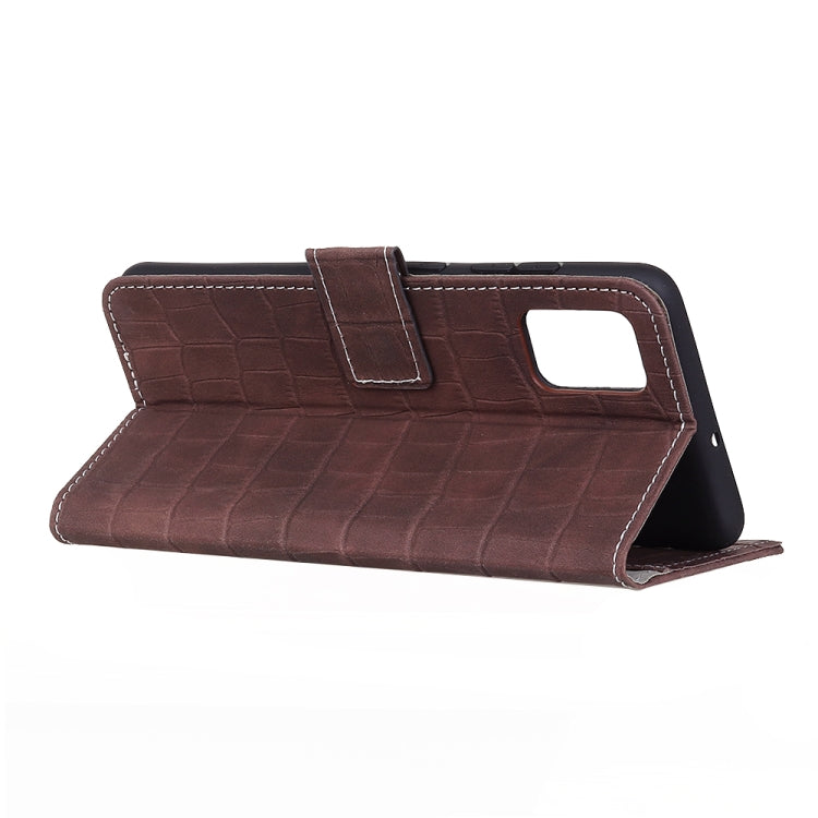 For OPPO Find X3 / X3 Pro Crocodile Texture Horizontal Flip Leather Case with Holder & Card Slots & Wallet(Brown) by buy2fix