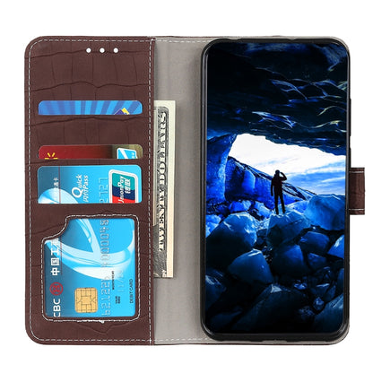 For OPPO Find X3 / X3 Pro Crocodile Texture Horizontal Flip Leather Case with Holder & Card Slots & Wallet(Brown) by buy2fix