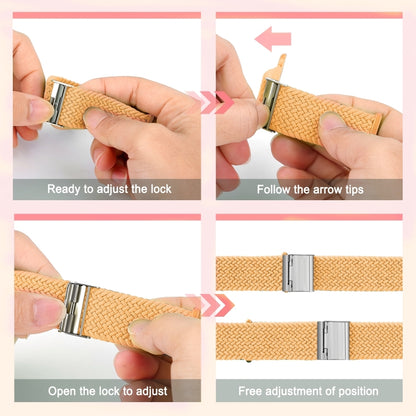 Braided + Stainless Steel Watch Band For Apple Watch Ultra 49mm&Watch Ultra 2 49mm / Series 9&8&7 45mm / SE 3&SE 2&6&SE&5&4 44mm / 3&2&1 42mm(British Lavender) by buy2fix