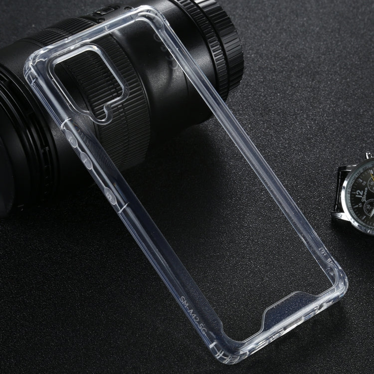 For Samsung Galaxy A42 5G Four-corner Shockproof Transparent TPU + PC Protective Case by buy2fix