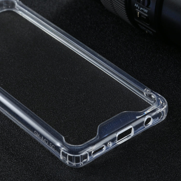 For Samsung Galaxy A42 5G Four-corner Shockproof Transparent TPU + PC Protective Case by buy2fix