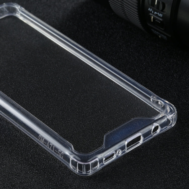For Samsung Galaxy A71 5G Four-corner Shockproof Transparent TPU + PC Protective Case by buy2fix