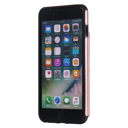 Flower Embossing Pattern Shockproof Protective Case with Holder & Card Slots & Photo Frame For iPhone 8 Plus / 7 Plus(Rose Gold) by buy2fix