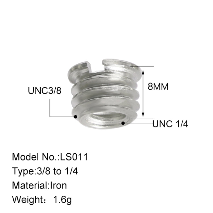 BEXIN LS011 2 PCS Camera Screw 1/4 to 3/8 Conversion Screws - Camera Accessories by BEXIN | Online Shopping UK | buy2fix