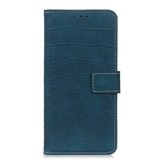 For OPPO A9 (2020) Crocodile Texture Horizontal Flip Leather Case with Holder & Wallet & Card Slots & Photo Frame(Dark Green) by buy2fix