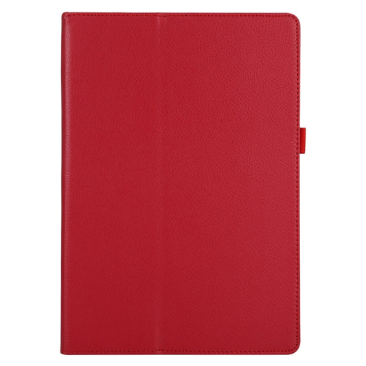 For Lenovo Tab 4 10 Plus (TB-X704) / Tab 4 10 (TB-X304) Litchi Texture Solid Color Horizontal Flip Leather Case with Holder & Pen Slot(Red) by buy2fix