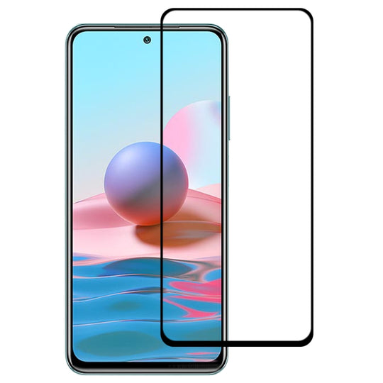 For Xiaomi Redmi Note 10 Full Glue Full Cover Screen Protector Tempered Glass Film