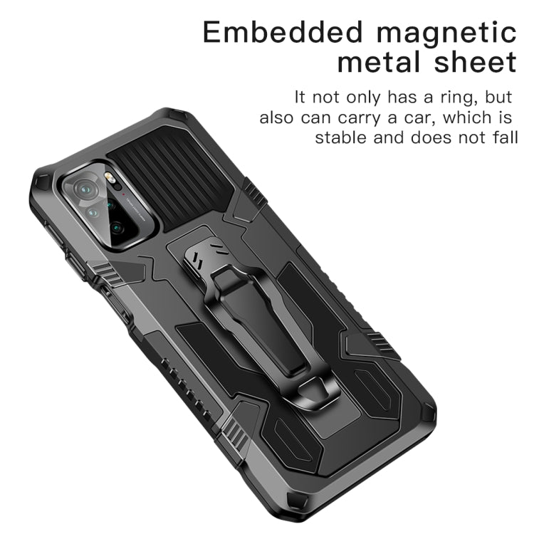 For Xiaomi Redmi Note 10 / 10S Armor Warrior Shockproof PC + TPU Protective Case(Black) - Xiaomi Accessories by buy2fix | Online Shopping UK | buy2fix