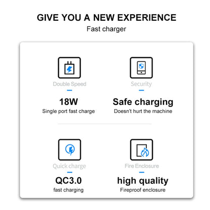 WK WP-U57 Max 18W Maxspeed QC3.0 Fast Charger +  USB to Micro USB Data Cable, Plug Type:EU Plug - Apple Accessories by WK | Online Shopping UK | buy2fix