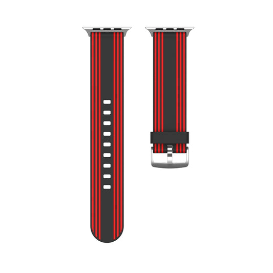 Silicone Replaceable Watch Band For Apple Watch Series 9&8&7 41mm / SE 3&SE 2&6&SE&5&4 40mm / 3&2&1 38mm(5) by buy2fix
