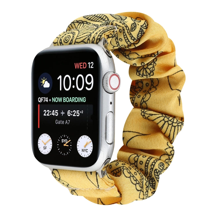 Fabric Hair Ring Watch Band For Apple Watch Ultra 49mm&Watch Ultra 2 49mm / Series 9&8&7 45mm / SE 3&SE 2&6&SE&5&4 44mm / 3&2&1 42mm(2) by buy2fix