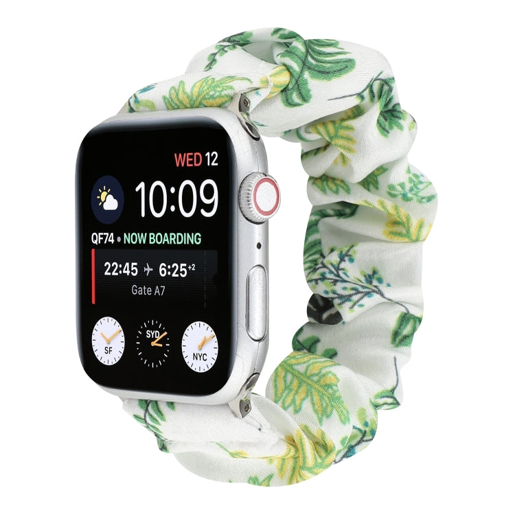 Fabric Hair Ring Watch Band For Apple Watch Ultra 49mm&Watch Ultra 2 49mm / Series 9&8&7 45mm / SE 3&SE 2&6&SE&5&4 44mm / 3&2&1 42mm(10) by buy2fix