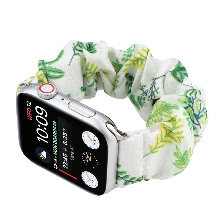Fabric Hair Ring Watch Band For Apple Watch Ultra 49mm&Watch Ultra 2 49mm / Series 9&8&7 45mm / SE 3&SE 2&6&SE&5&4 44mm / 3&2&1 42mm(10) by buy2fix