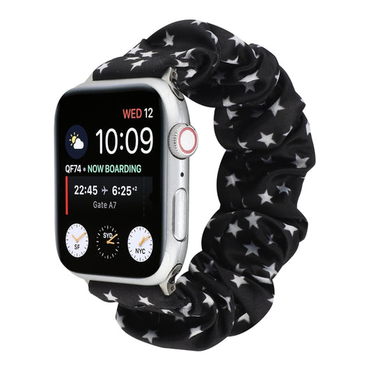 Fabric Hair Ring Watch Band For Apple Watch Series 9&8&7 41mm / SE 3&SE 2&6&SE&5&4 40mm / 3&2&1 38mm(3) by buy2fix