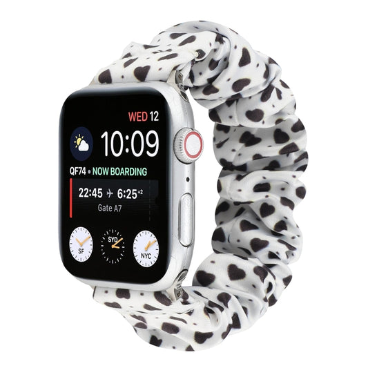 Fabric Hair Ring Watch Band For Apple Watch Series 9&8&7 41mm / SE 3&SE 2&6&SE&5&4 40mm / 3&2&1 38mm(5) by buy2fix