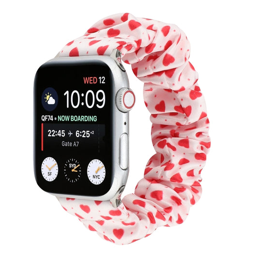Fabric Hair Ring Watch Band For Apple Watch Series 9&8&7 41mm / SE 3&SE 2&6&SE&5&4 40mm / 3&2&1 38mm(7) by buy2fix