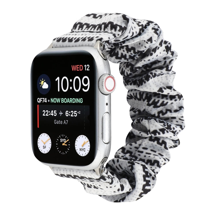 Fabric Hair Ring Watch Band For Apple Watch Series 9&8&7 41mm / SE 3&SE 2&6&SE&5&4 40mm / 3&2&1 38mm(8) by buy2fix