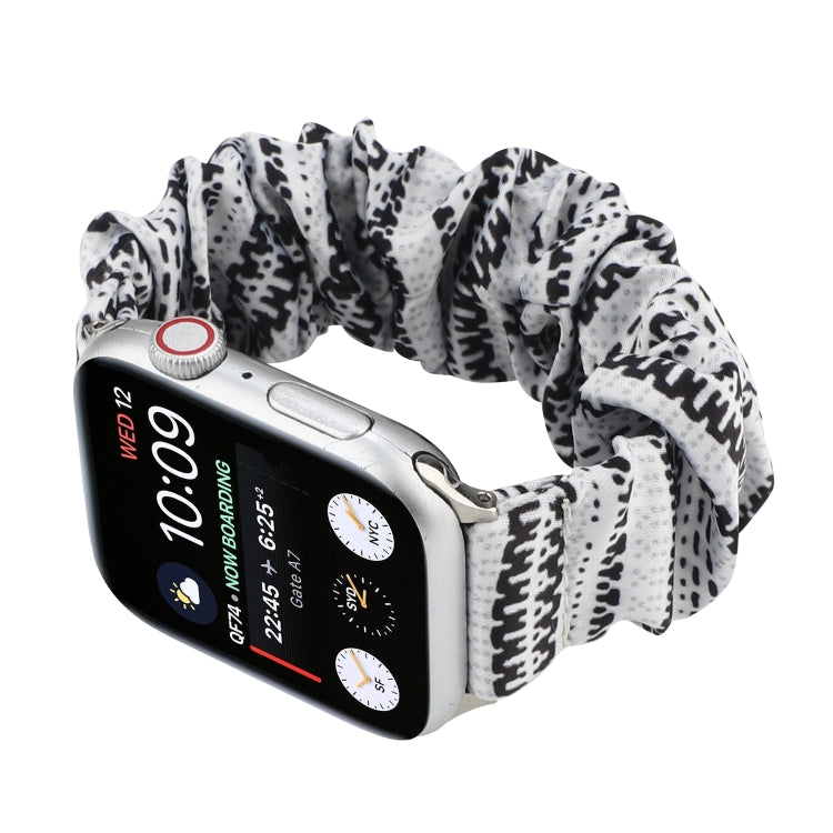 Fabric Hair Ring Watch Band For Apple Watch Series 9&8&7 41mm / SE 3&SE 2&6&SE&5&4 40mm / 3&2&1 38mm(8) by buy2fix