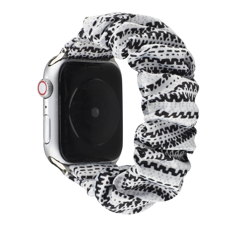 Fabric Hair Ring Watch Band For Apple Watch Series 9&8&7 41mm / SE 3&SE 2&6&SE&5&4 40mm / 3&2&1 38mm(8) by buy2fix