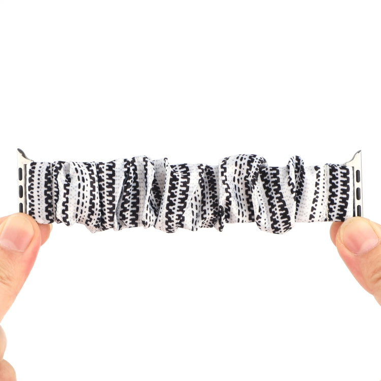 Fabric Hair Ring Watch Band For Apple Watch Series 9&8&7 41mm / SE 3&SE 2&6&SE&5&4 40mm / 3&2&1 38mm(8) by buy2fix