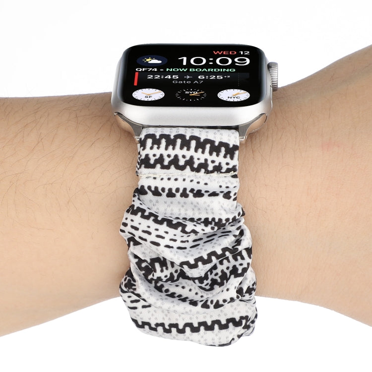 Fabric Hair Ring Watch Band For Apple Watch Series 9&8&7 41mm / SE 3&SE 2&6&SE&5&4 40mm / 3&2&1 38mm(8) by buy2fix