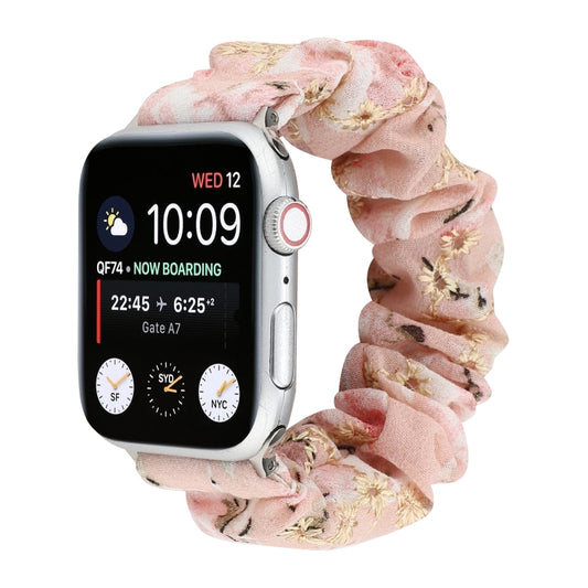 Fabric Hair Ring Watch Band For Apple Watch Ultra 49mm&Watch Ultra 2 49mm / Series 9&8&7 45mm / SE 3&SE 2&6&SE&5&4 44mm / 3&2&1 42mm(1) by buy2fix