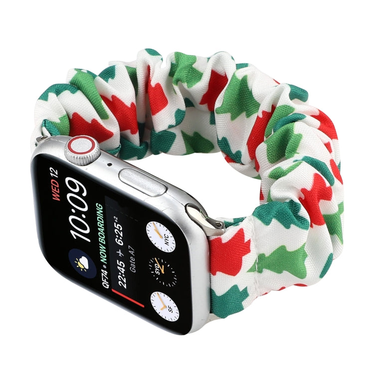 Fabric Hair Ring Watch Band For Apple Watch Ultra 49mm&Watch Ultra 2 49mm / Series 9&8&7 45mm / SE 3&SE 2&6&SE&5&4 44mm / 3&2&1 42mm(9) by buy2fix
