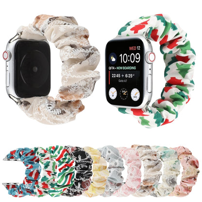Fabric Hair Ring Watch Band For Apple Watch Ultra 49mm&Watch Ultra 2 49mm / Series 9&8&7 45mm / SE 3&SE 2&6&SE&5&4 44mm / 3&2&1 42mm(9) by buy2fix