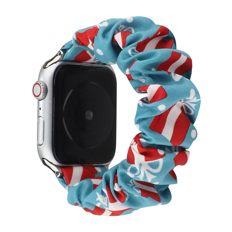 Fabric Hair Ring Watch Band For Apple Watch Series 9&8&7 41mm / SE 3&SE 2&6&SE&5&4 40mm / 3&2&1 38mm(10) by buy2fix